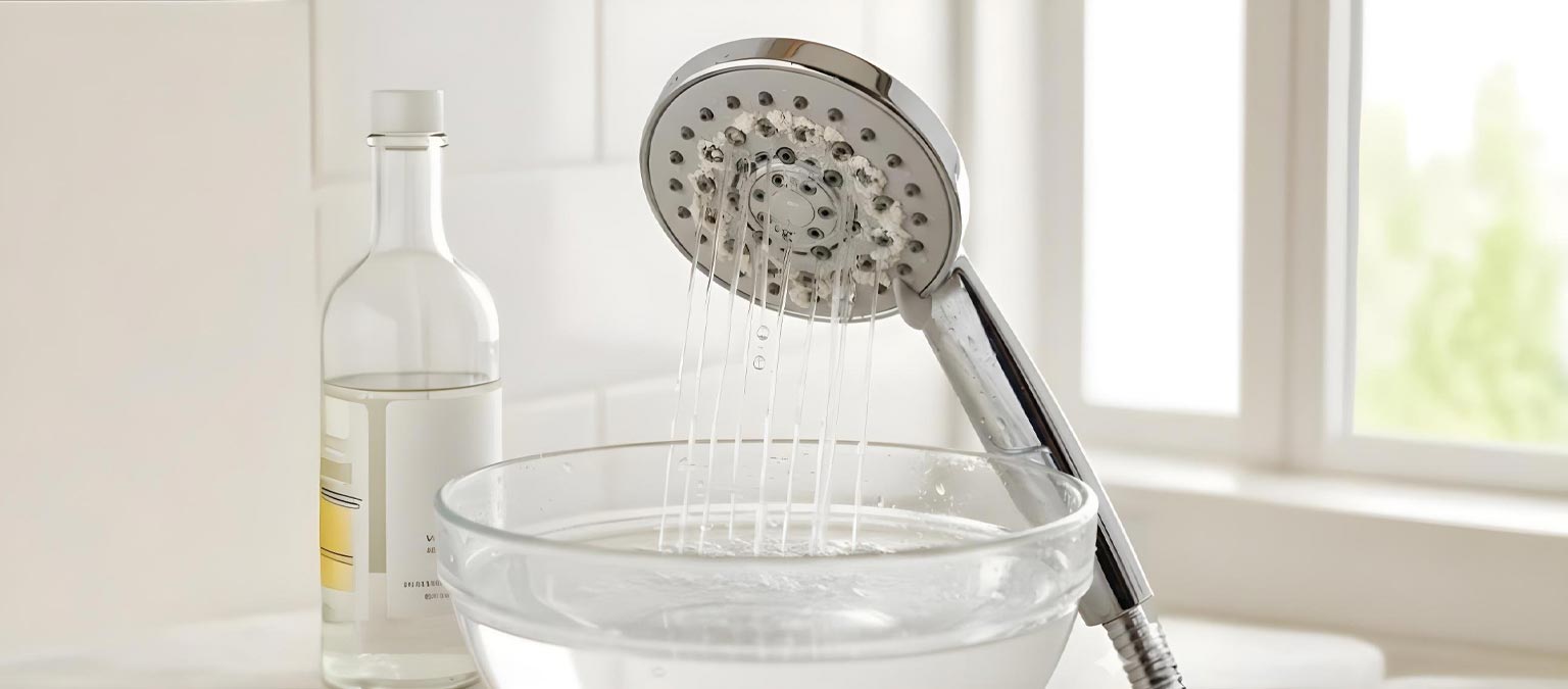 Blocked shower head
